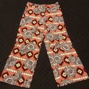 Printed palazzo pants